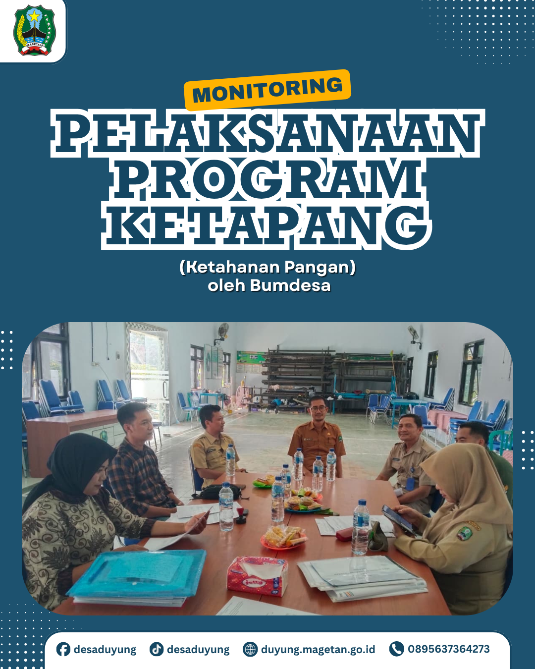 MONITORING PELAKSANAAN PROGRAM KETANAHAN PANGAN
