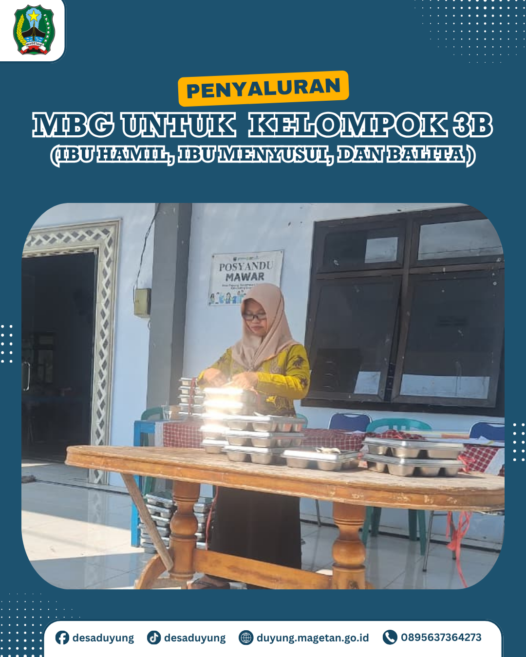 PENYALURAN MAKANAN BERGIZI GRATIS KELOMPOK 3B